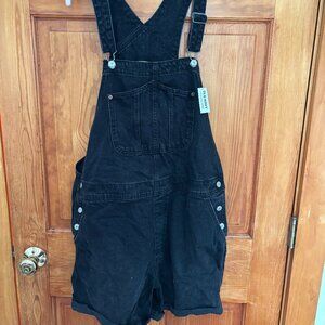Old Navy Black Jean Shortalls